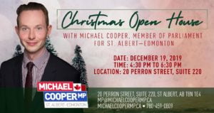 Michael Cooper Christmas open house 2019